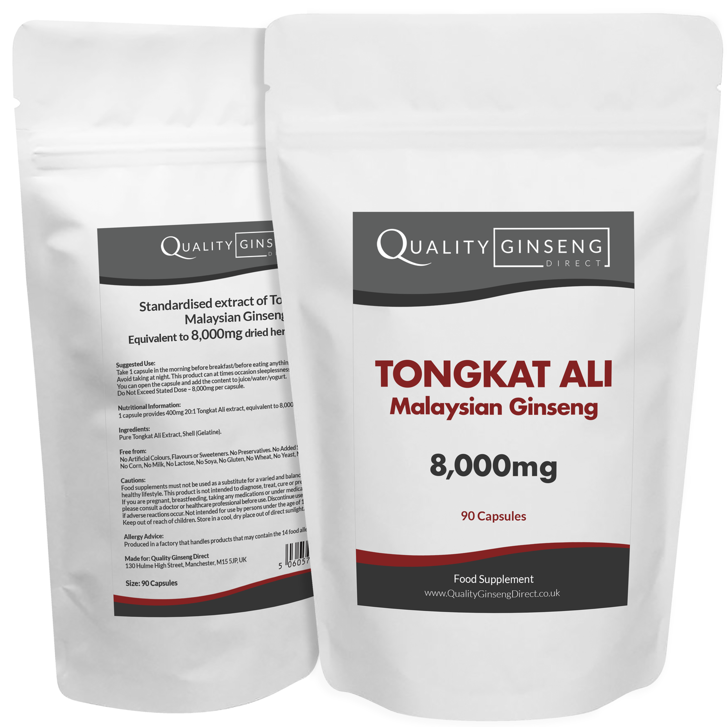 Tongkat Ali | 8,000mg Capsules | Size: 90 Capsules | Powerful Formula