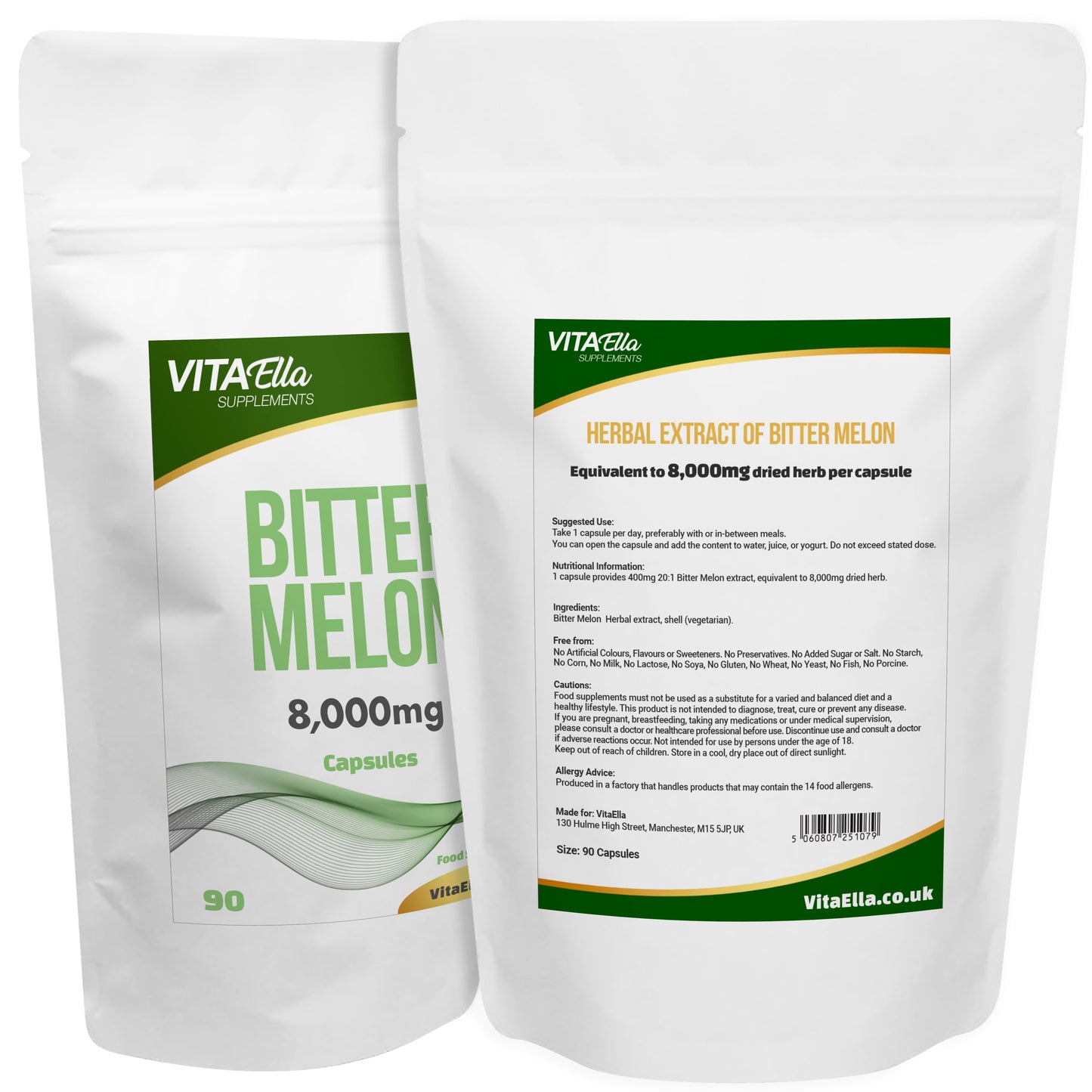 Bitter Melon | 8,000mg Capsules | Size: 90 Capsules | Powerful Formula