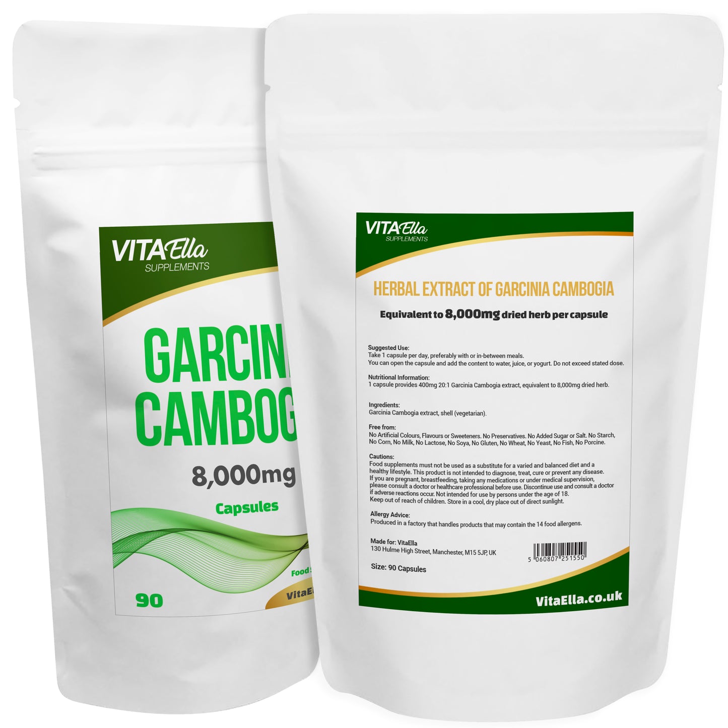 Garcinia Cambogia | 8,000mg Capsules | Size: 90 Capsules | Powerful Formula