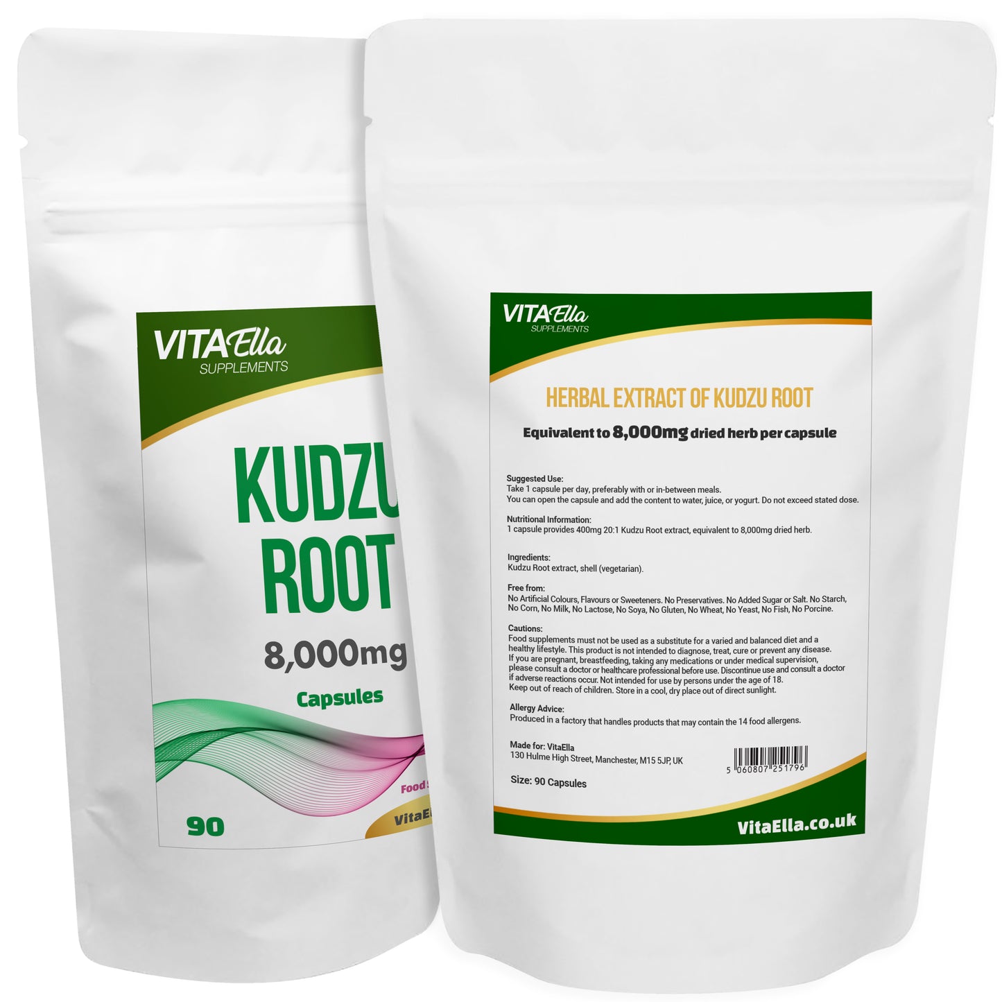 Kudzu Root | 8,000mg Capsules | Size: 90 Capsules | Powerful Formula