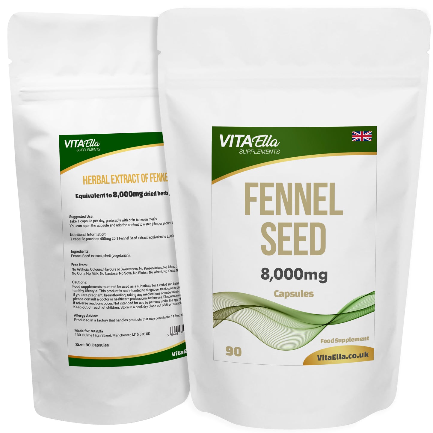 Fennel Seed | 8,000mg Capsules | Size: 90 Capsules | Powerful Formula