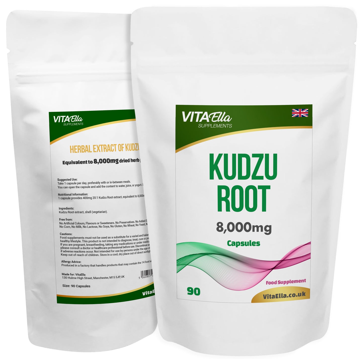 Kudzu Root | 8,000mg Capsules | Size: 90 Capsules | Powerful Formula