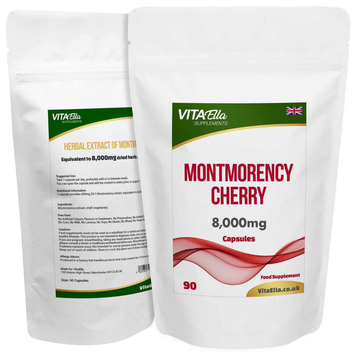 Montmorency Cherry | 8,000mg Capsules | Size: 90 Capsules | Powerful Formula