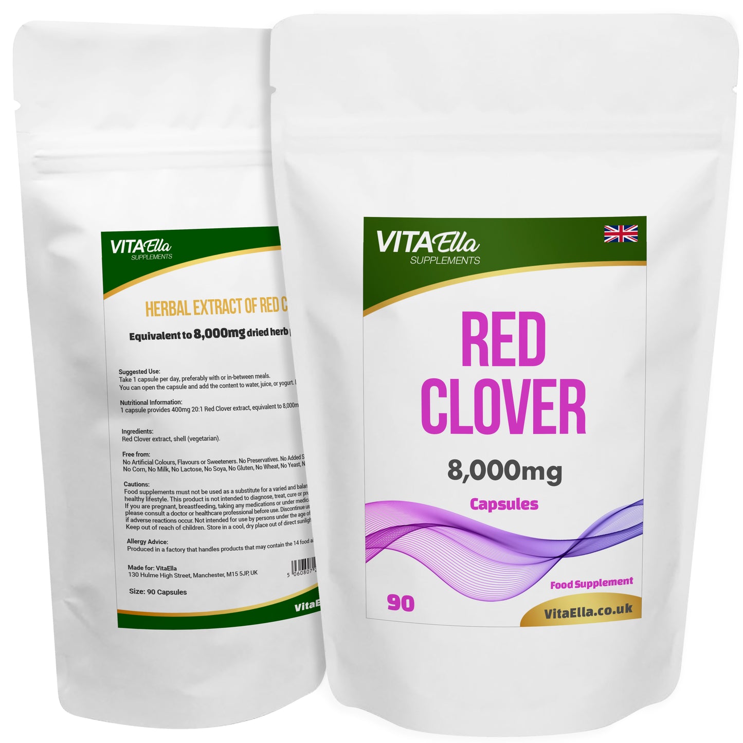 Red Clover | 8,000mg Capsules | Size: 90 Capsules | Powerful Formula
