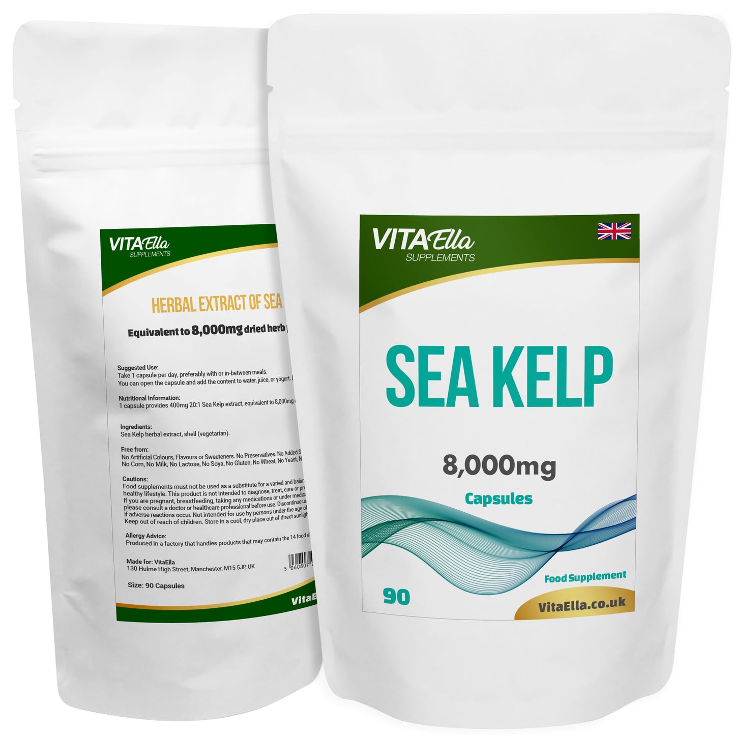 Sea Kelp | 8,000mg Capsules | Size: 90 Capsules | Powerful Formula