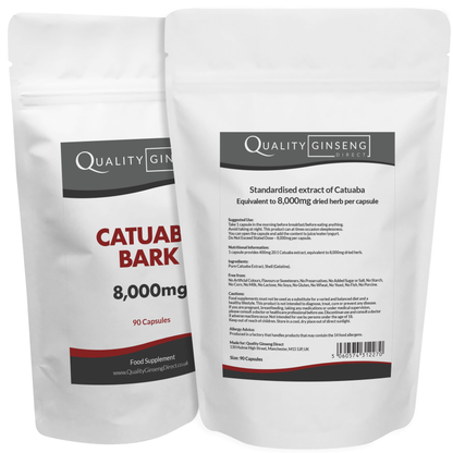 Catuaba  | 8,000mg Capsules | Size: 90 Capsules | Powerful Formula