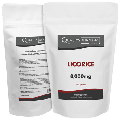 Licorice Liquorice  | 8,000mg Capsules | Size: 90 Capsules | Powerful Formula