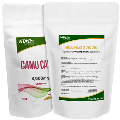 Camu Camu | 8,000mg Capsules | Size: 90 Capsules | Powerful Formula