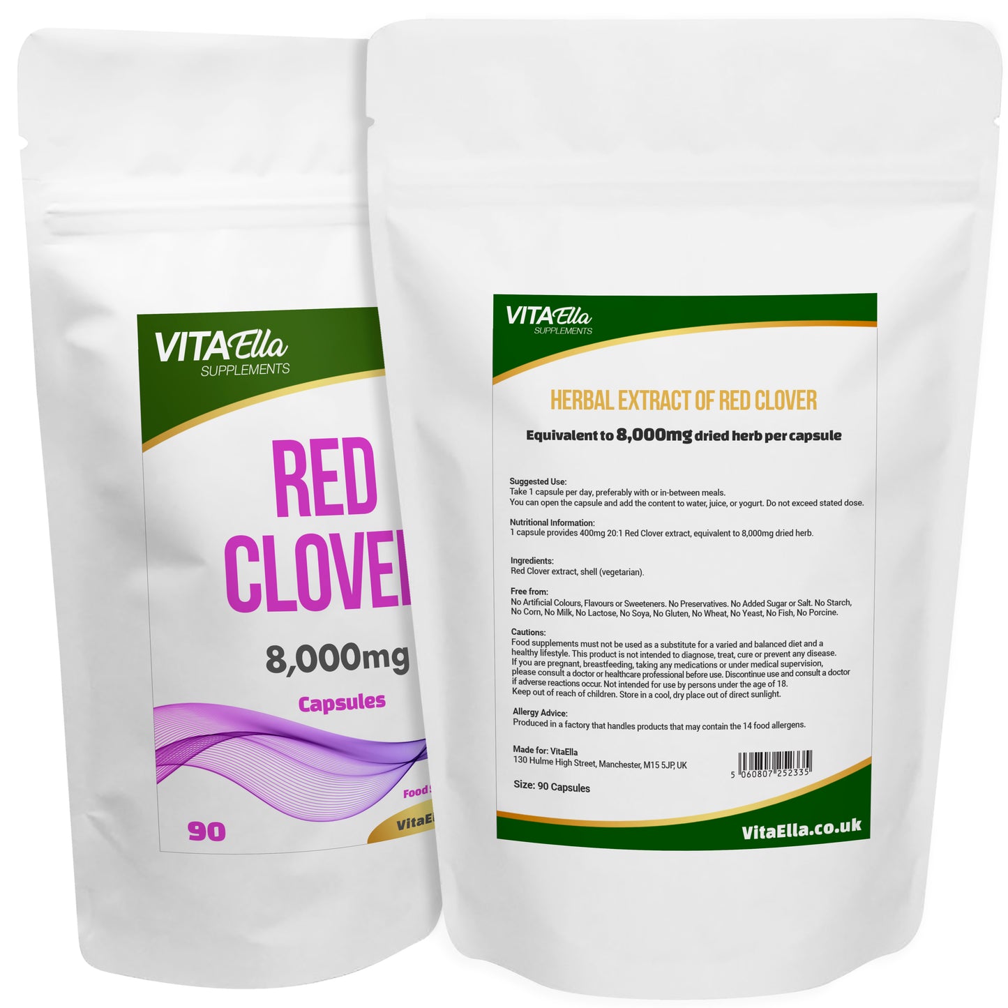 Red Clover  | 8,000mg Capsules | Size: 90 Capsules | Powerful Formula