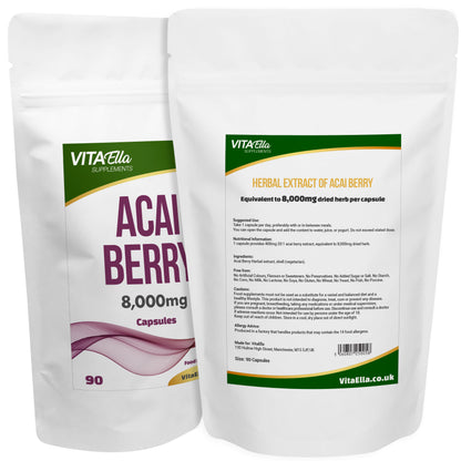 Acai Berry | 8,000mg Capsules | Size: 90 Capsules | Powerful Formula