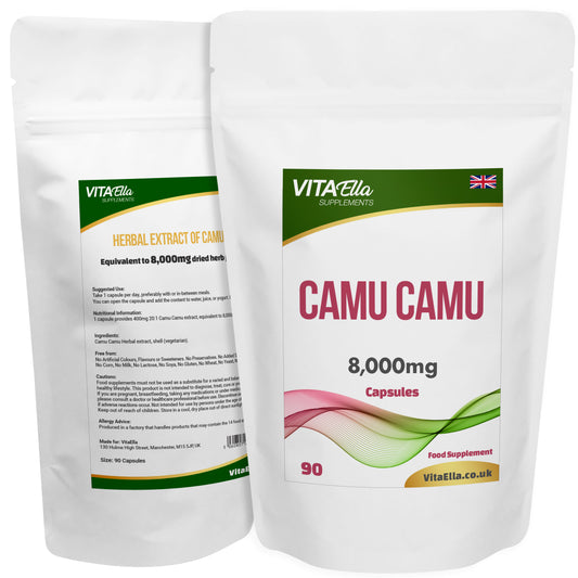 Camu Camu | 8,000mg Capsules | Size: 90 Capsules | Powerful Formula