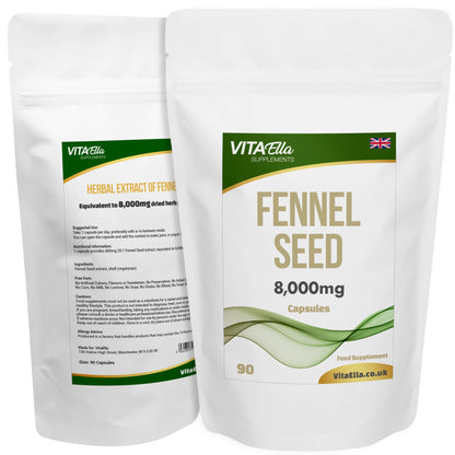 Fennel Seed  | 8,000mg Capsules | Size: 90 Capsules | Powerful Formula