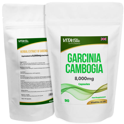 Garcinia Cambogia  | 8,000mg Capsules | Size: 90 Capsules | Powerful Formula