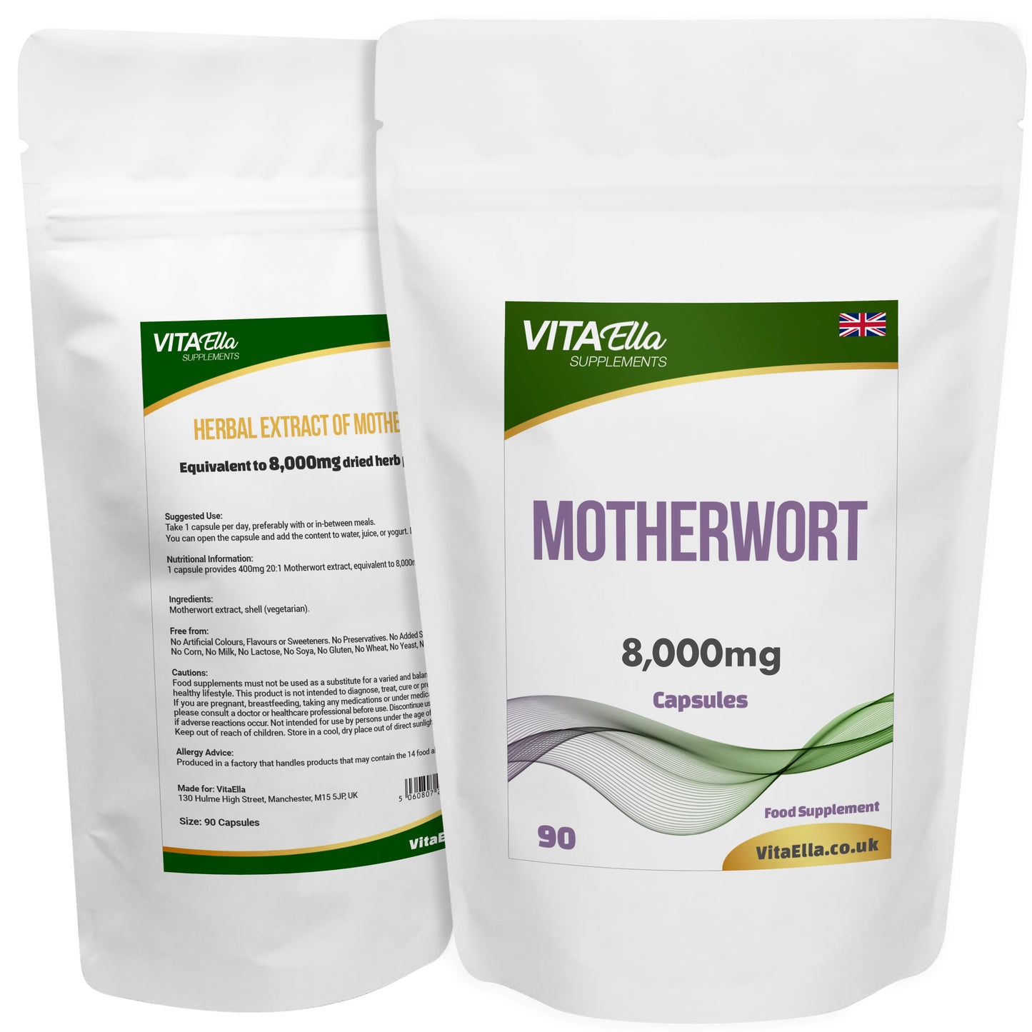 Motherwort  | 8,000mg Capsules | Size: 90 Capsules | Powerful Formula