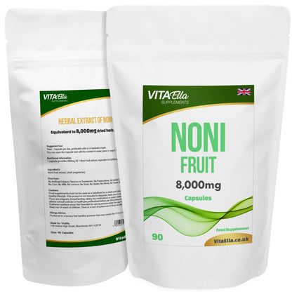 Noni Fruit | 8,000mg Capsules | Size: 90 Capsules | Powerful Formula