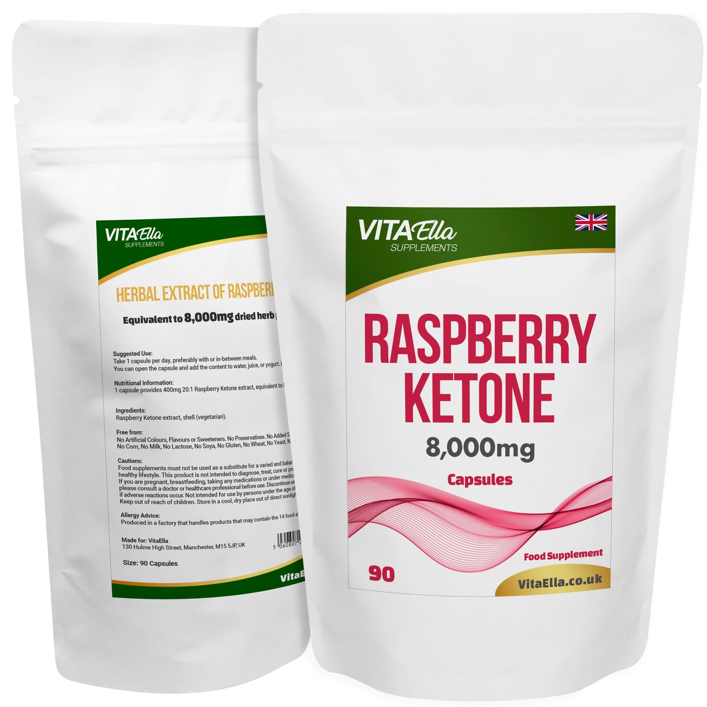 Raspberry Ketone  | 8,000mg Capsules | Size: 90 Capsules | Powerful Formula