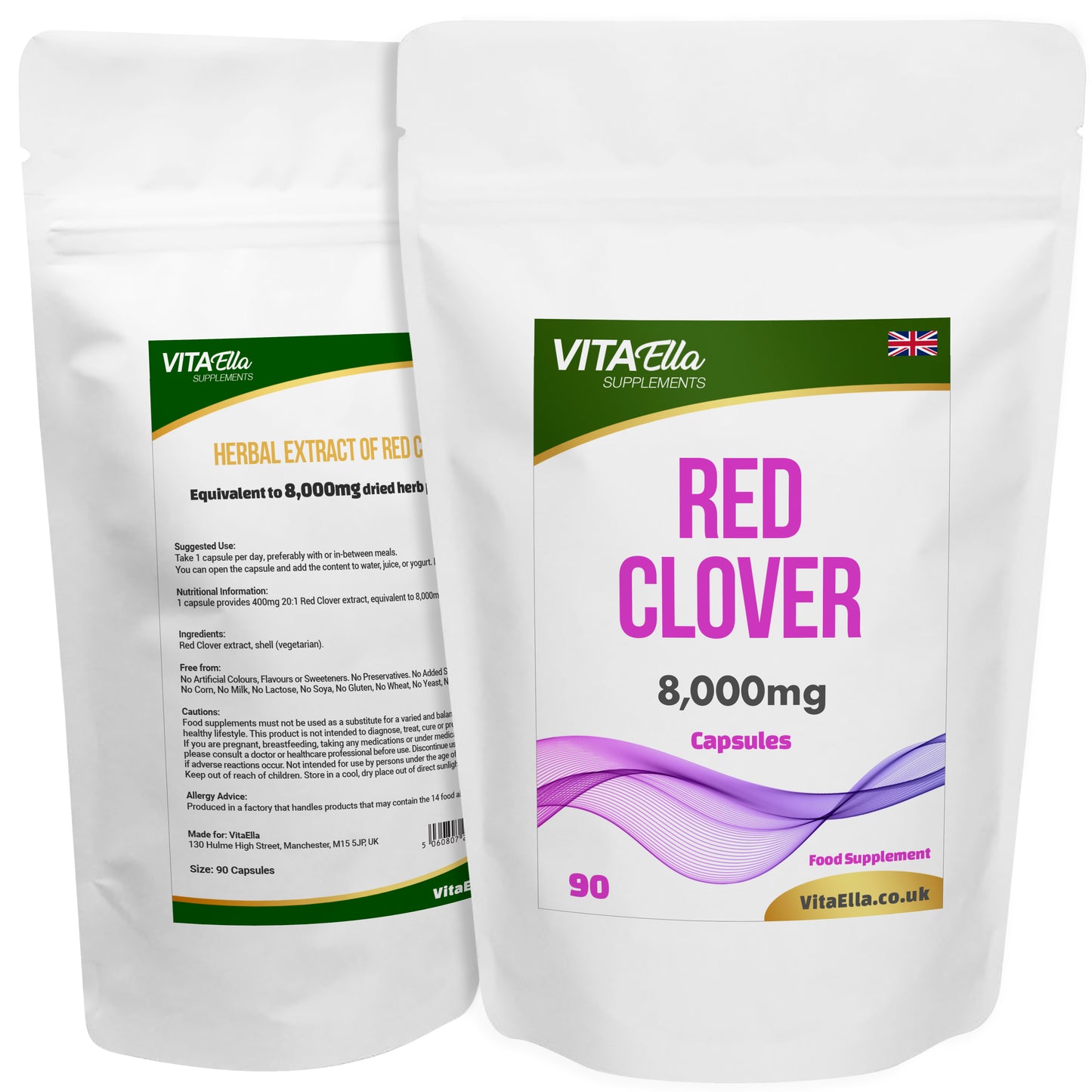 Red Clover  | 8,000mg Capsules | Size: 90 Capsules | Powerful Formula