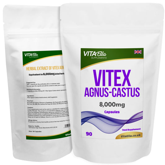 Vitex Agnus-Castus  | 8,000mg Capsules | Size: 90 Capsules | Powerful Formula