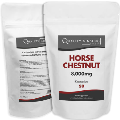 Horse Chestnut  | 8,000mg Capsules | Size: 90 Capsules | Powerful Formula